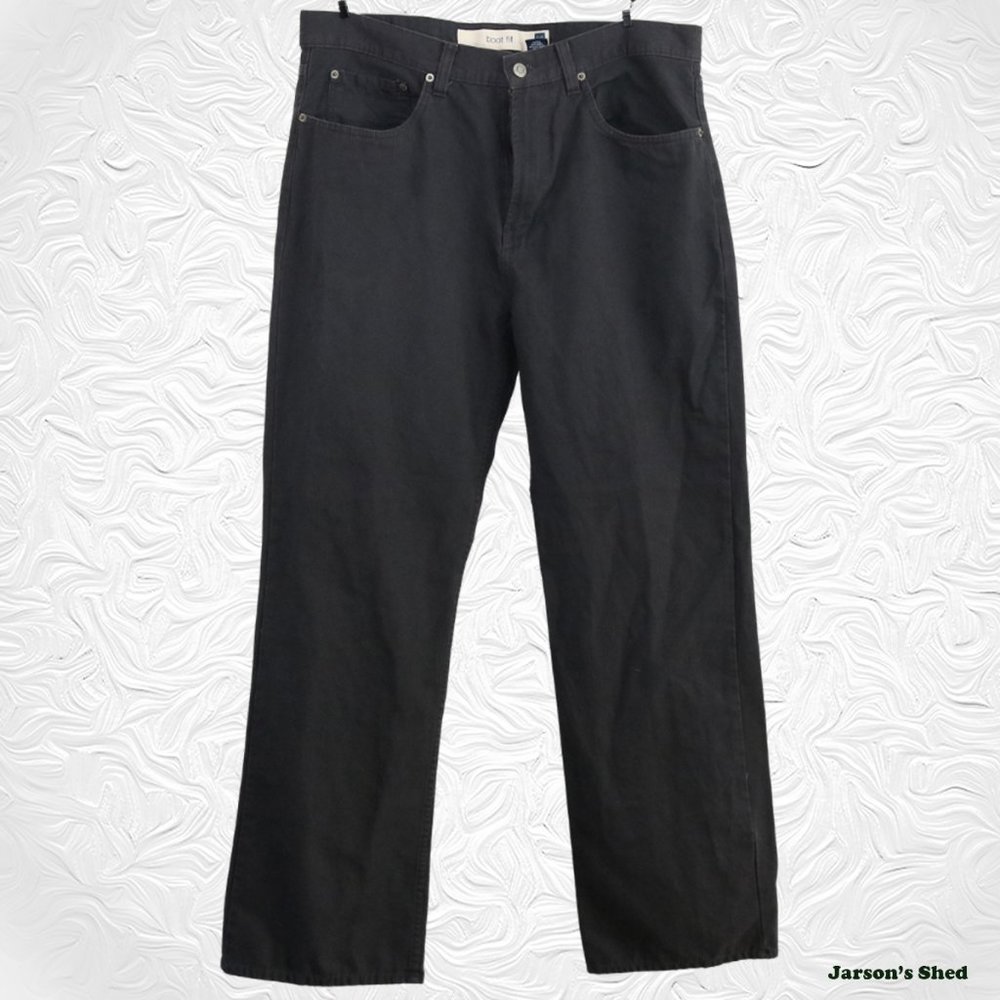 GAP - Men's 35X32" Boot Fit Grey Cotton Pants - Picture 1 of 2